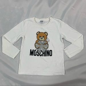 Moschino Girls Long Sleeve T-shirt, Size 7